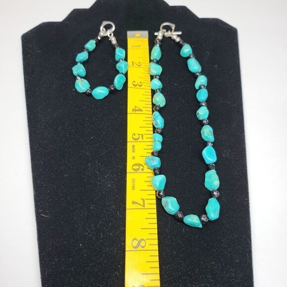 Del Sol Turquoise Nugget Necklace and Bracelet Set - Picture 8 of 8